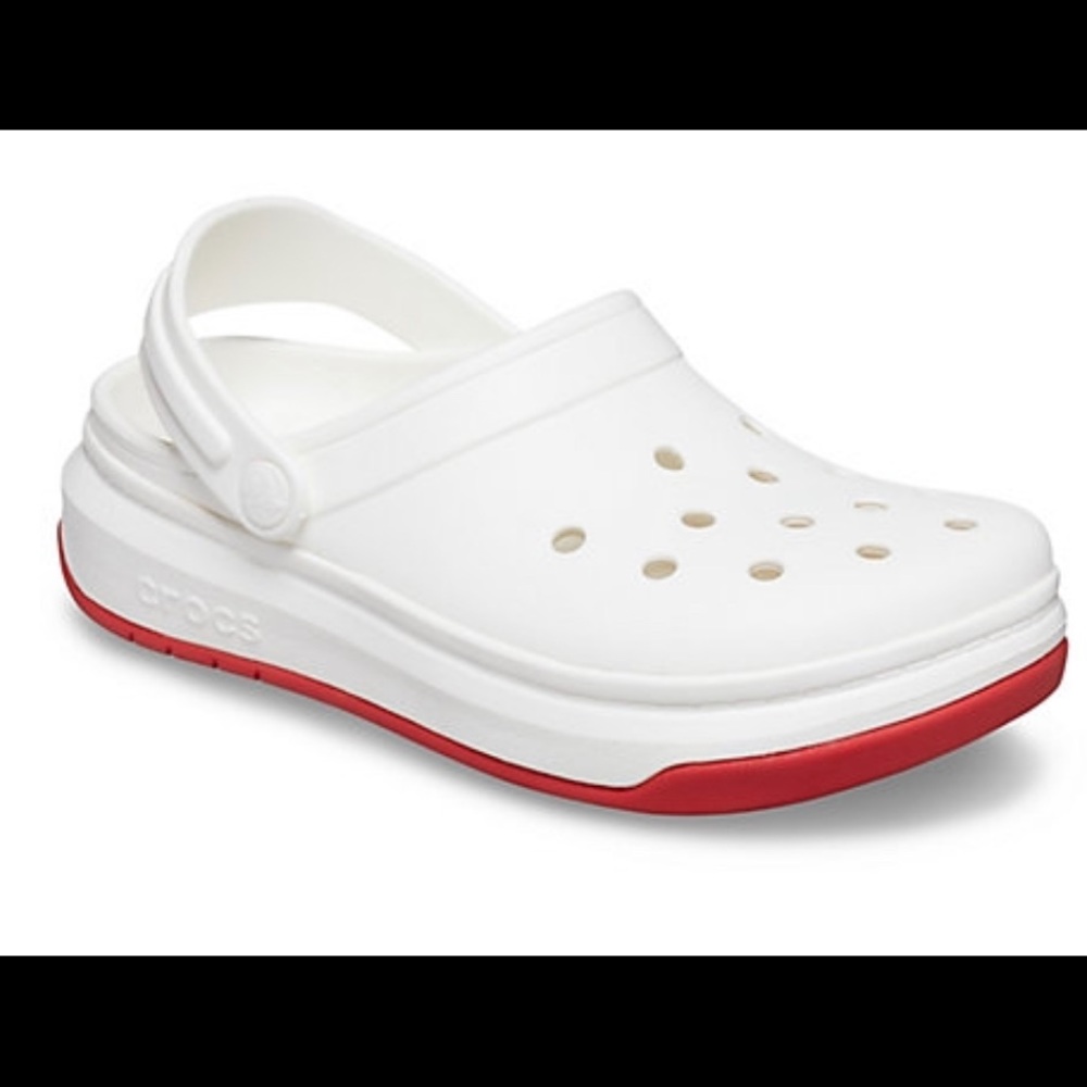 Crocs Crocband Full Force Clog White/ Red Women